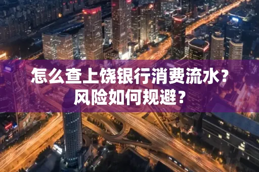 怎么查上饶银行消费流水?风险如何规避?
