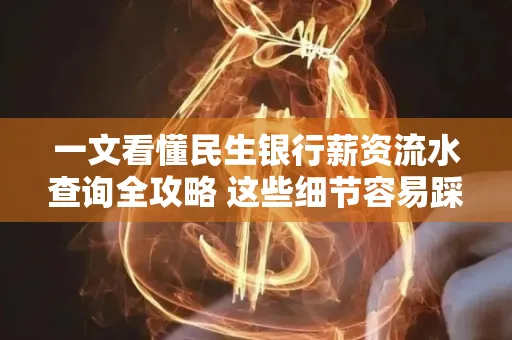 一文看懂民生银行薪资流水查询全攻略 这些细节容易踩雷