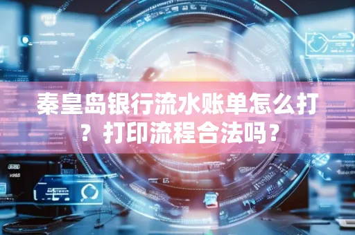 秦皇岛银行流水账单怎么打?打印流程合法吗?