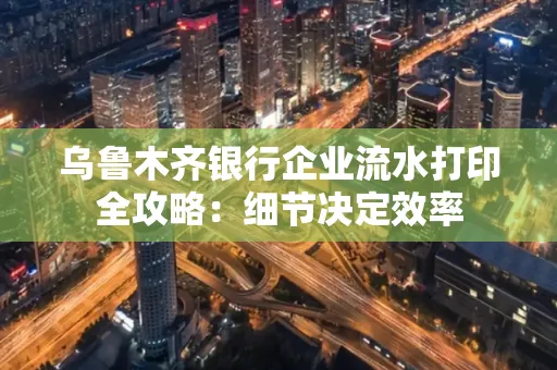 乌鲁木齐银行企业流水打印全攻略:细节决定效率
