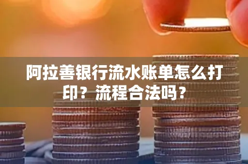 阿拉善银行流水账单怎么打印?流程合法吗?