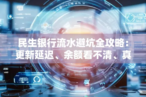 民生银行流水避坑全攻略:更新延迟、余额看不清、真实性验证问题一站式解决