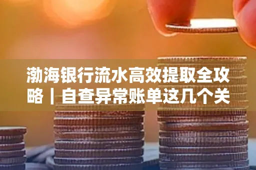 渤海银行流水高效提取全攻略|自查异常账单这几个关键点别错过