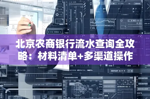 北京农商银行流水查询全攻略:材料清单+多渠道操作详解