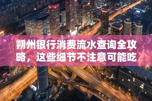 朔州银行消费流水查询全攻略,这些细节不注意可能吃大亏