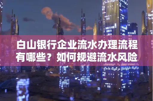 白山银行企业流水办理流程有哪些?如何规避流水风险?