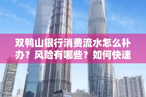 双鸭山银行消费流水怎么补办?风险有哪些?如何快速处理?