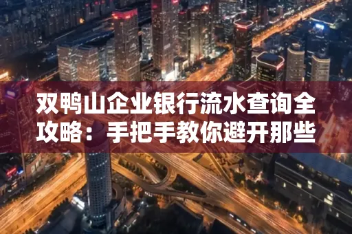 双鸭山企业银行流水查询全攻略:手把手教你避开那些坑