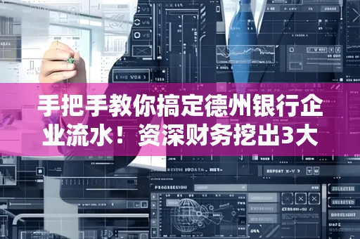 手把手教你搞定德州银行企业流水!资深财务挖出3大隐藏风险点