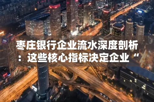 枣庄银行企业流水深度剖析:这些核心指标决定企业“钱袋子”健康度